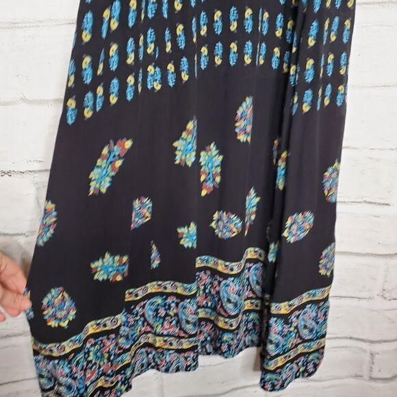 Band of gypsies floral spaghetti strap maxi dress xs black - Picture 12 of 14